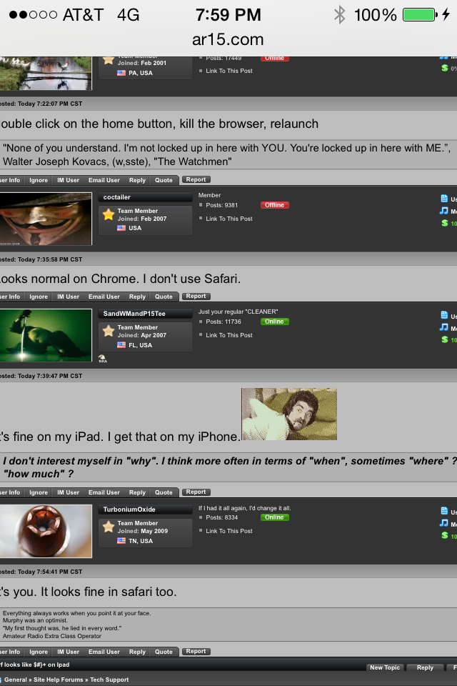 Arf looks like }+ on Ipad